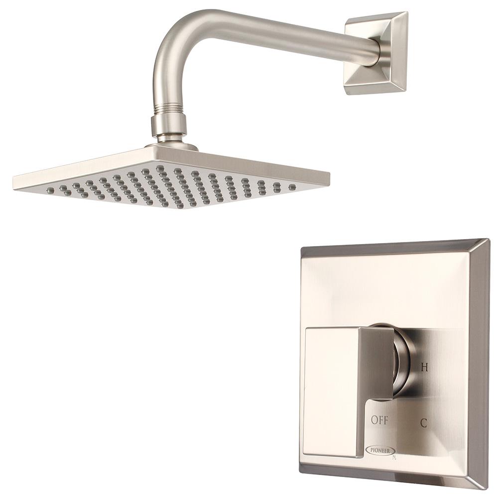 Pioneer Faucets Mod 1Handle Shower Trim Kit in Brushed Nickel (Valve