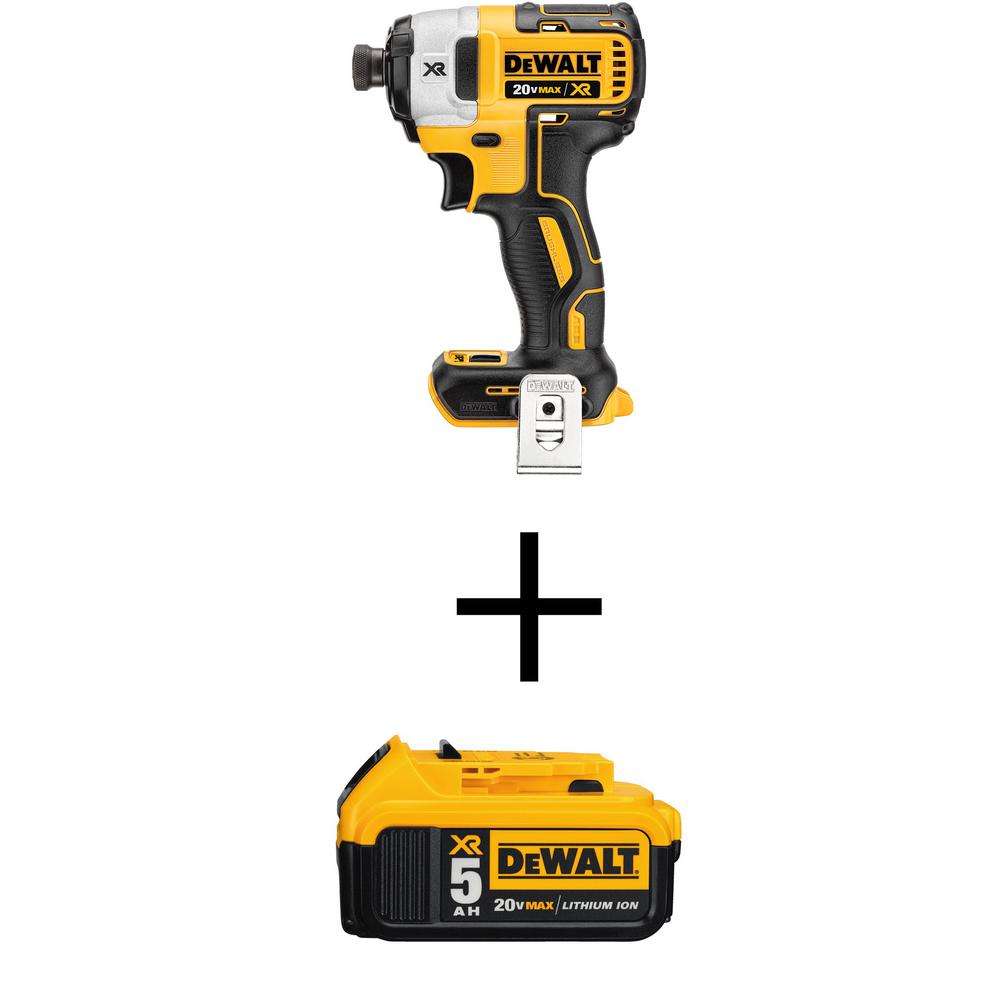 DEWALT 20Volt MAX XR LiIon Cordless Brushless 3Speed 1/4 in. Impact