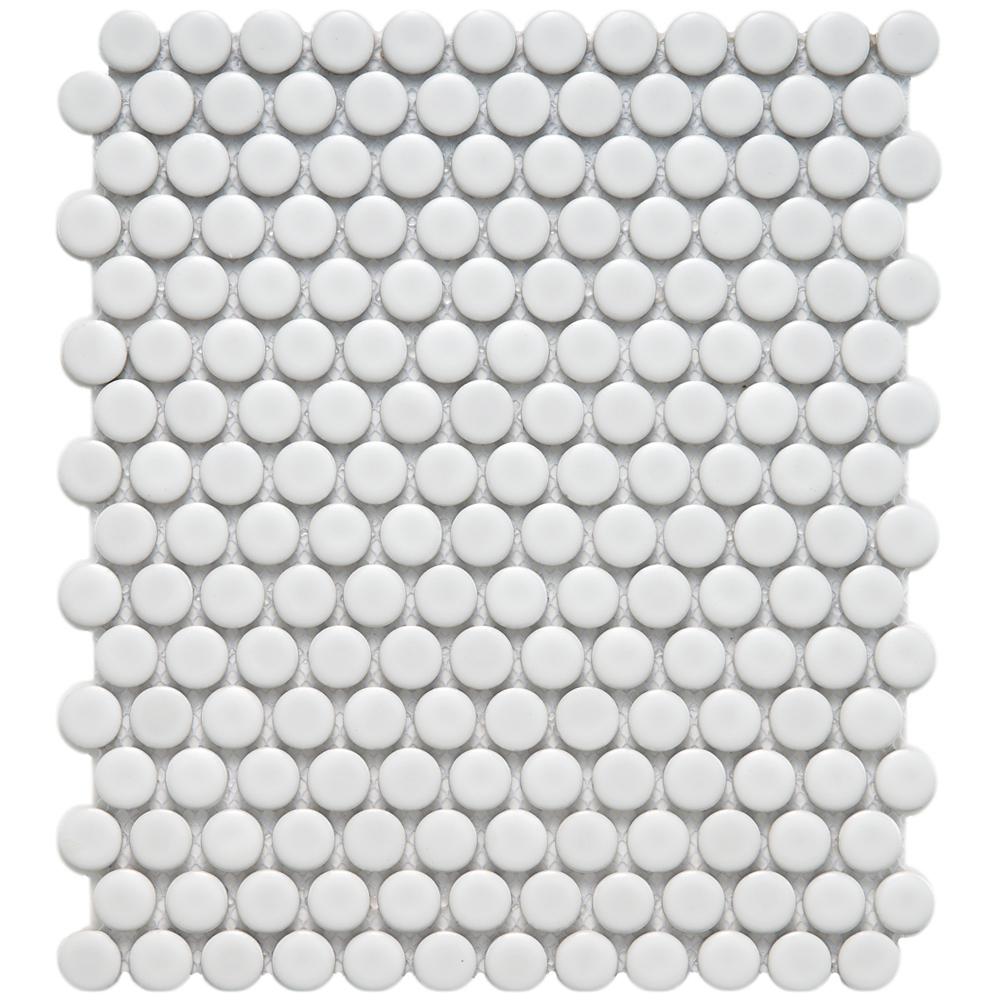 Design Penny Tile merola tile metro penny matte white 9 34 in x 11 12 6 mm 11