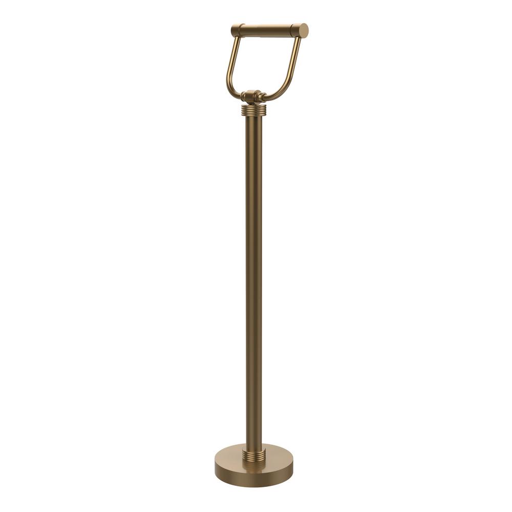 Allied Brass Free Standing Toilet Paper Holder in Brushed 