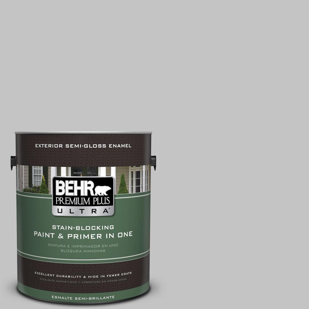 BEHR Premium Plus Ultra 1gal. N5202 Silver Bullet SemiGloss Enamel