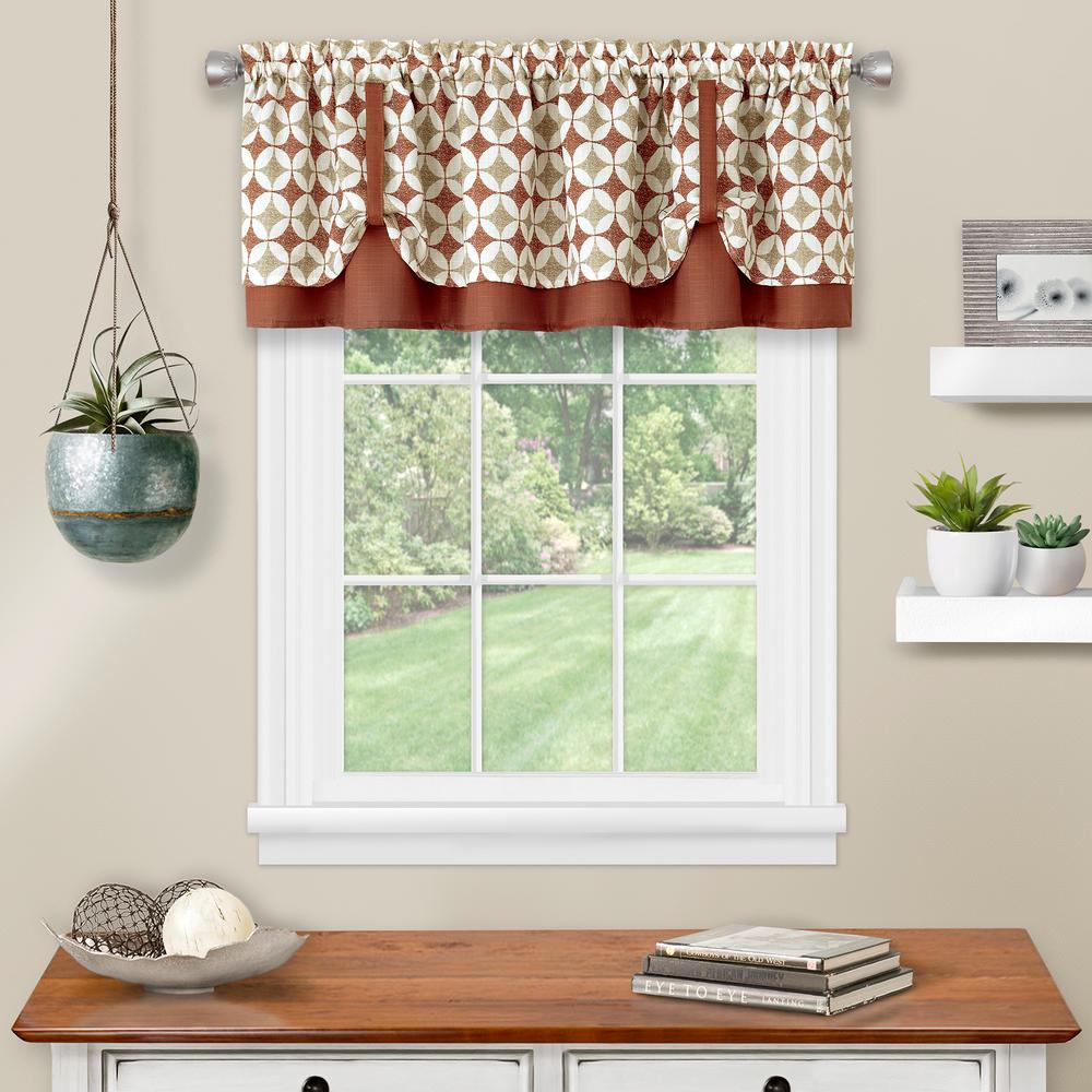 double window scarf valance