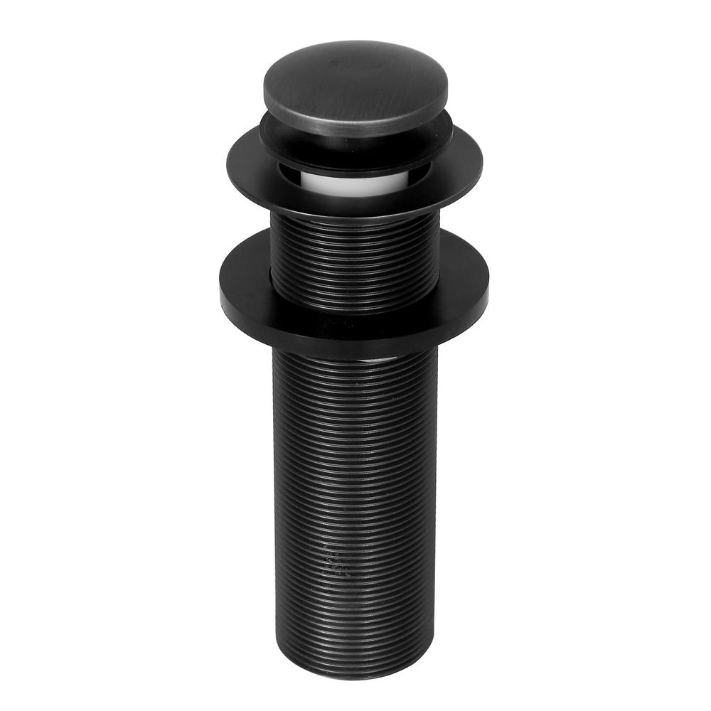 Barclay Products 2 in. Extended Push Button Tub Drain Stopper, Matte Black5599EXLMB The Home