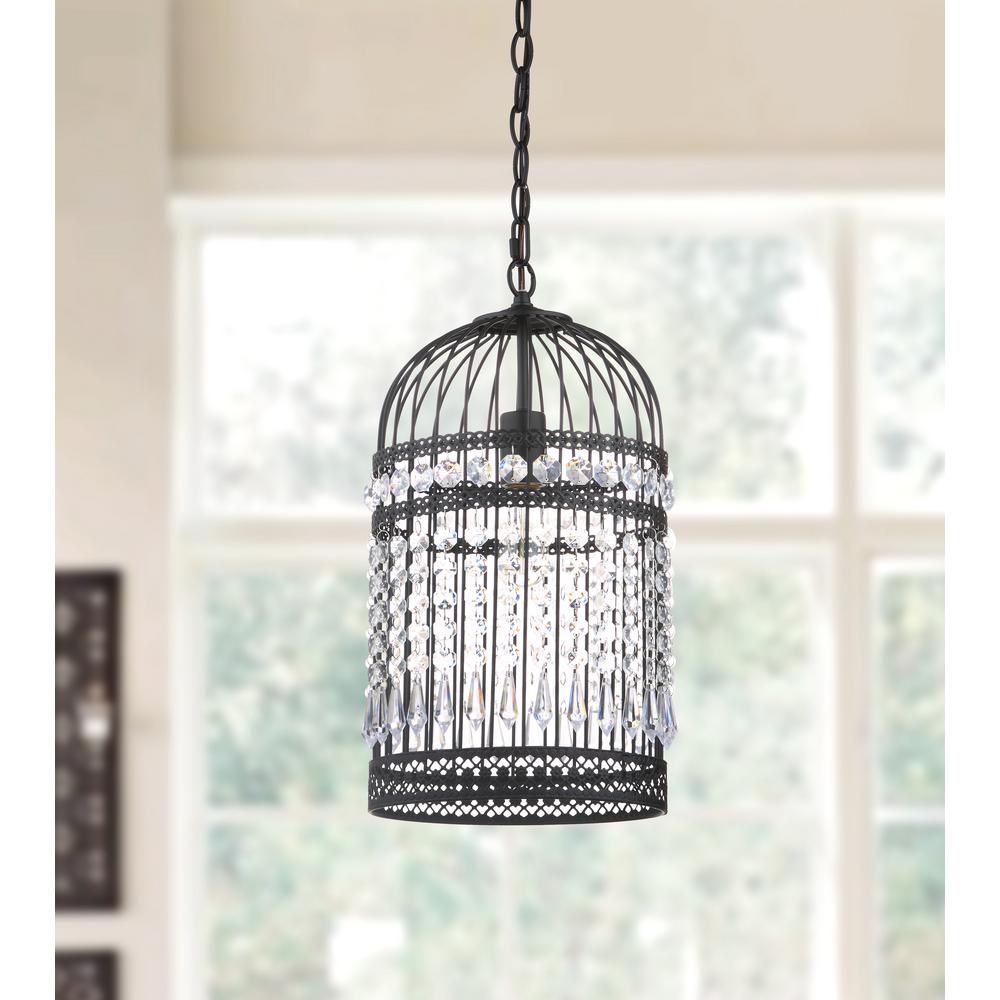 Safavieh Ellison 1 Light Black Bird Cage Pendant Pnd4014a The Light Black Bird Cage Pendant Pnd4014a