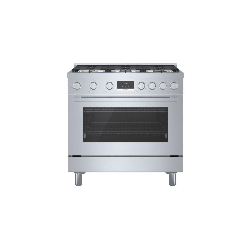 Bosch 36 in. 3.5 cu. ft. Industrial Style Gas Range with 6Burners in