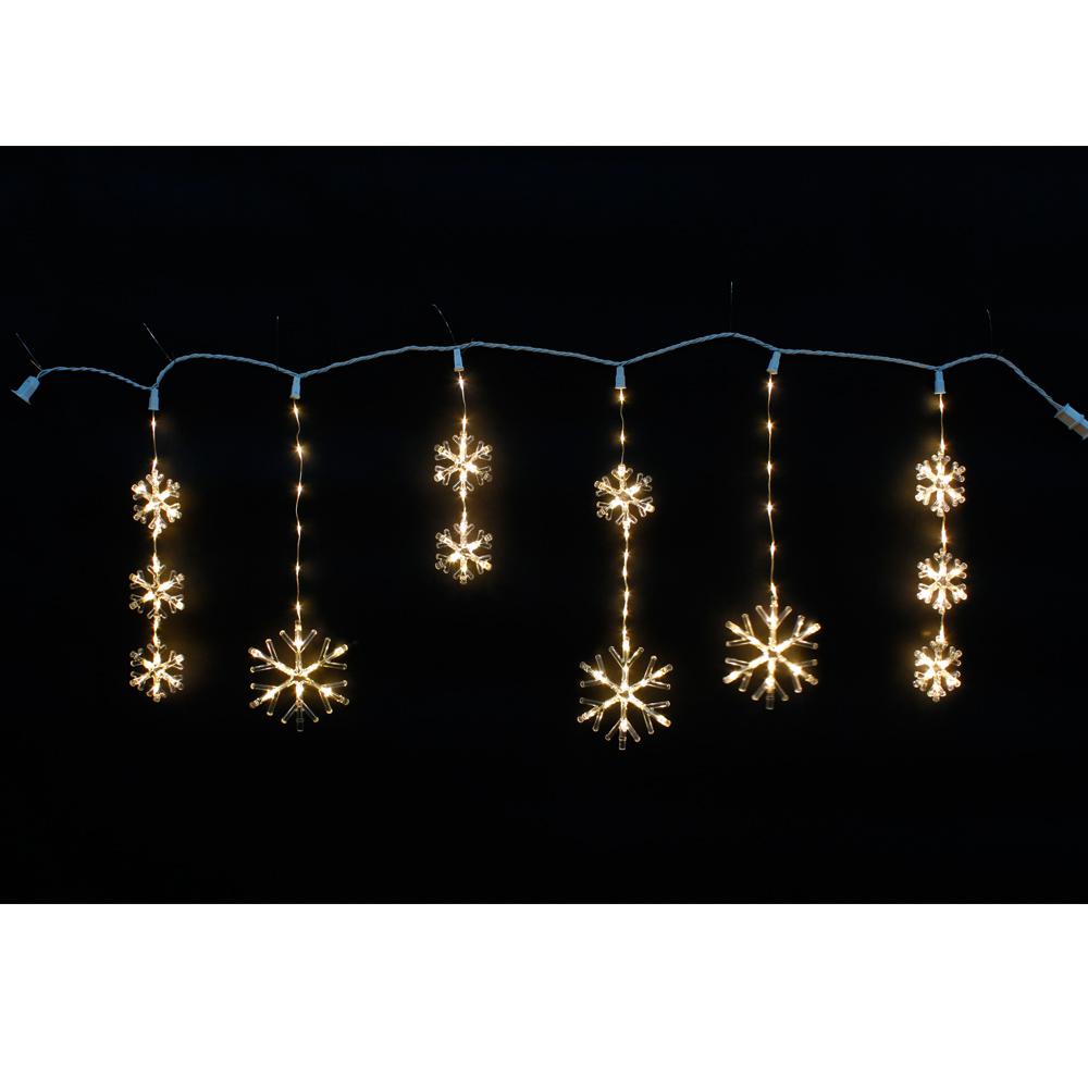 Icicle Lights Christmas The Home Depot 64 In