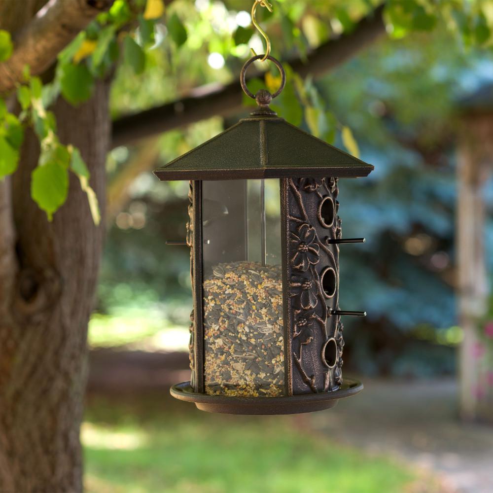 Whitehall Products Oil Rubbed Bronze Dogwood Birdfeeder 30014