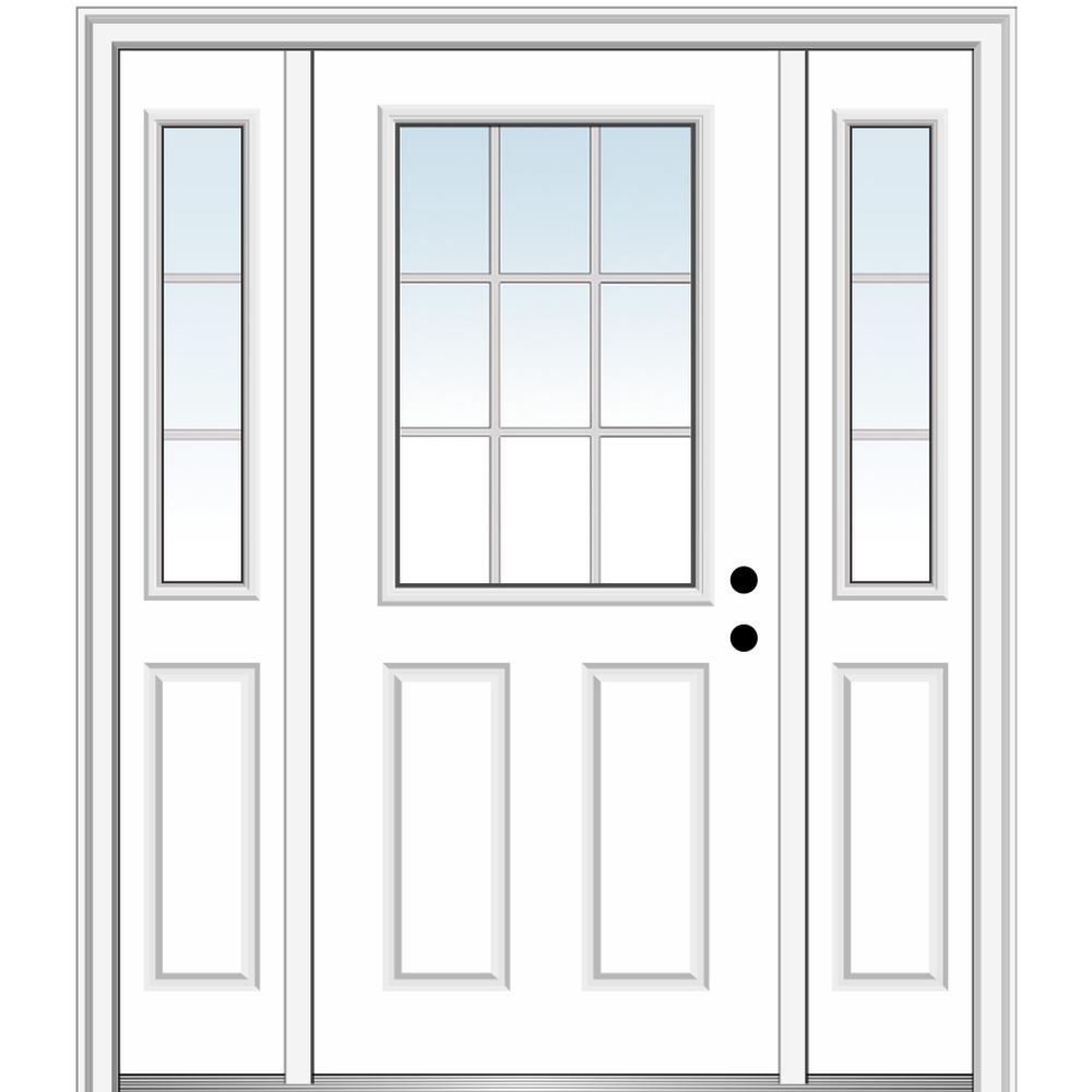 Single Door With Sidelites Steel Doors Front Doors The Home