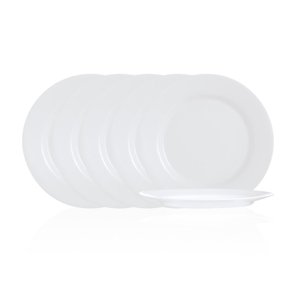 Luminarc EverydayWhite Dessert Plate Set (6Piece)P1875 The Home Depot