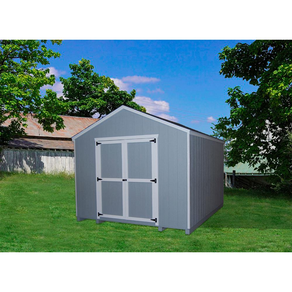 woodview shiplap metal shed 10 x 12 with floor support kit