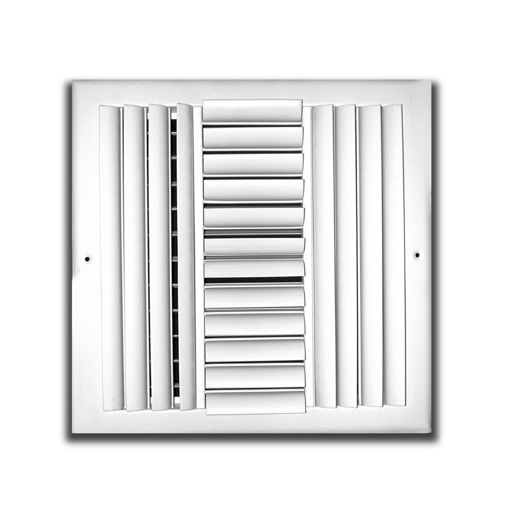 Truaire 12 In X 4 Way Aluminum Adjule Curved Blade Wall Truaire 12 In X 4 Way Aluminum Adjule Curved Blade Wall