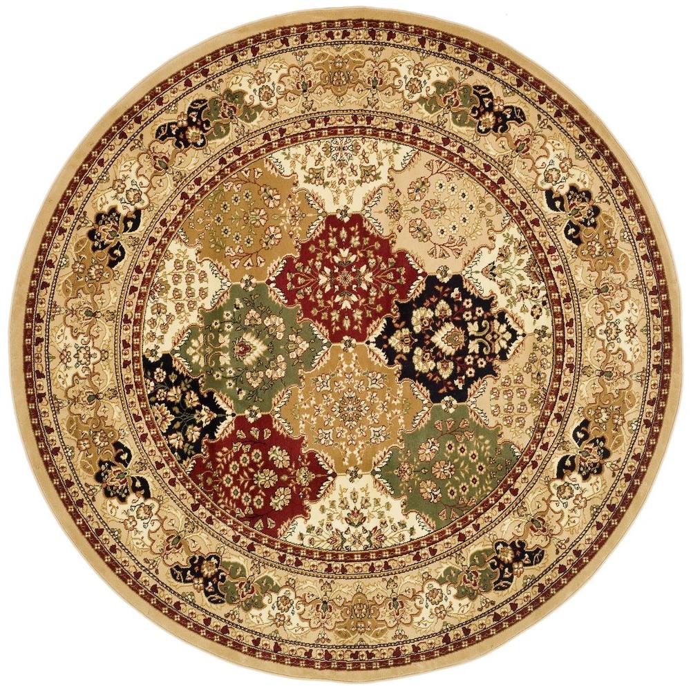 Safavieh Lyndhurst Multi/Black 8 ft. x 8 ft. Round Area RugLNH221C8R