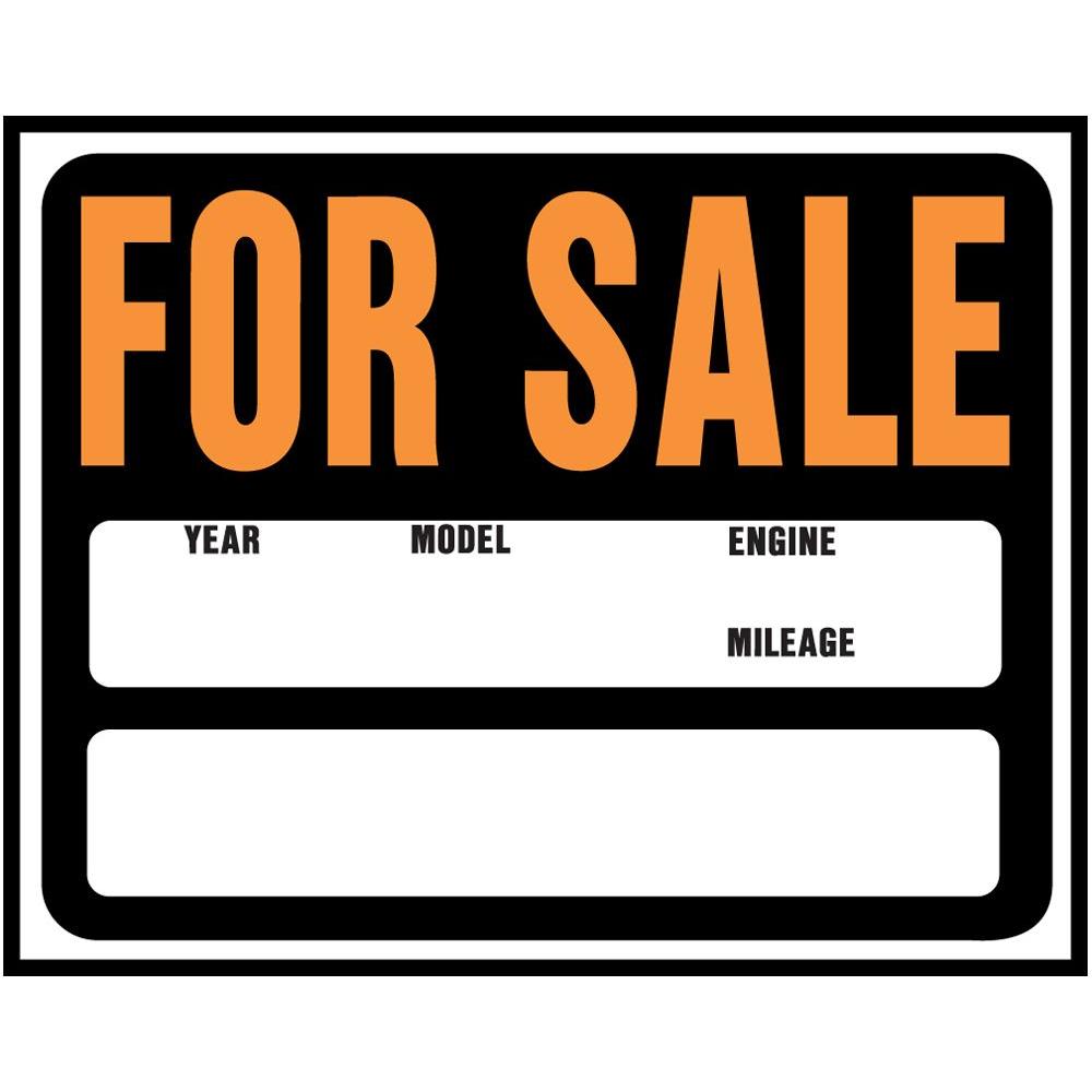 car for sale signs