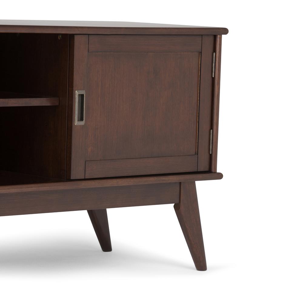 Simpli Home Draper Mid Century Medium Auburn Brown 60 In Low Tv 4 Simpli Home Draper Mid Century