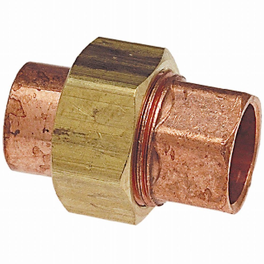 Everbilt 3 4 In Copper Pressure Cup X Cup Union Fitting C633whd34 The Home Depot
