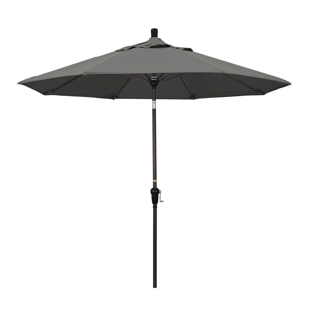 California Umbrella 9 ft. Outdoor Market Patio Umbrella Champagne