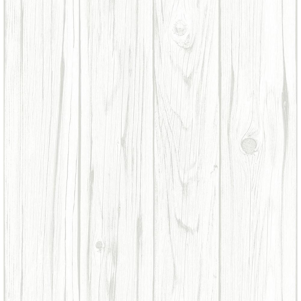 InHome White Barnwood Peel and Stick Wallpaper VinylNH3551 The Home