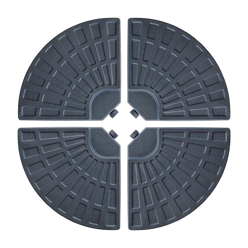 Island Umbrella Fillable Umbrella Base 37 5 Lbs Resin Patio Umbrella Base In Brass For 1 5 In To 1 9 In Pole Nu5393 The Home Depot