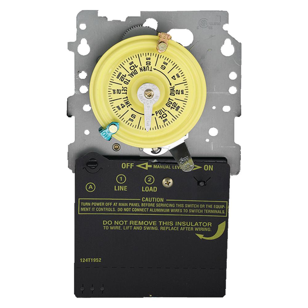 Intermatic T100 Series 40 Amp 24-Hour Mechanical Mechanism ... intermatic t104 wiring 