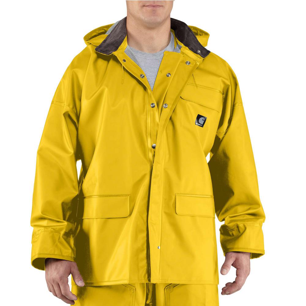 UPC 886859001388 product image for Carhartt Men’s Medium Yellow PVC/Polyester Surrey Coat | upcitemdb.com