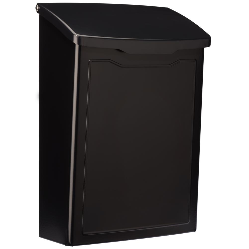 Architectural Mailboxes Marina Black Wall Mount Mailbox 2681b The Home Depot - Black Wall Mailbox Architectural Mailboxes Marina Black Wall Mount Mailbox 2681b The Home Depot - Black Wall Mailbox