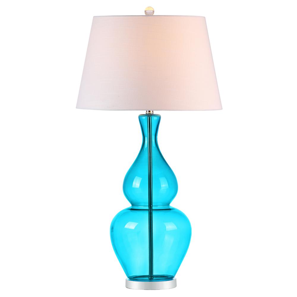 Jonathan Y Dixon 33 5 In H Turquoise Glass Table Lamp Jyl4002a Jonathan Y Dixon 33 5 In H Turquoise Glass Table Lamp Jyl4002a The Home Depot