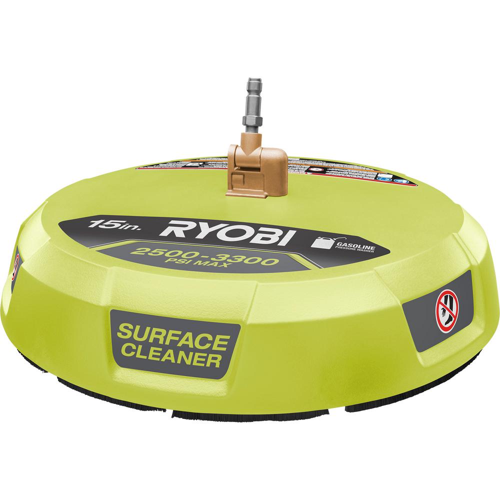 RYOBI 15 in. 3300 PSI Surface Cleaner for Gas Pressure Washer