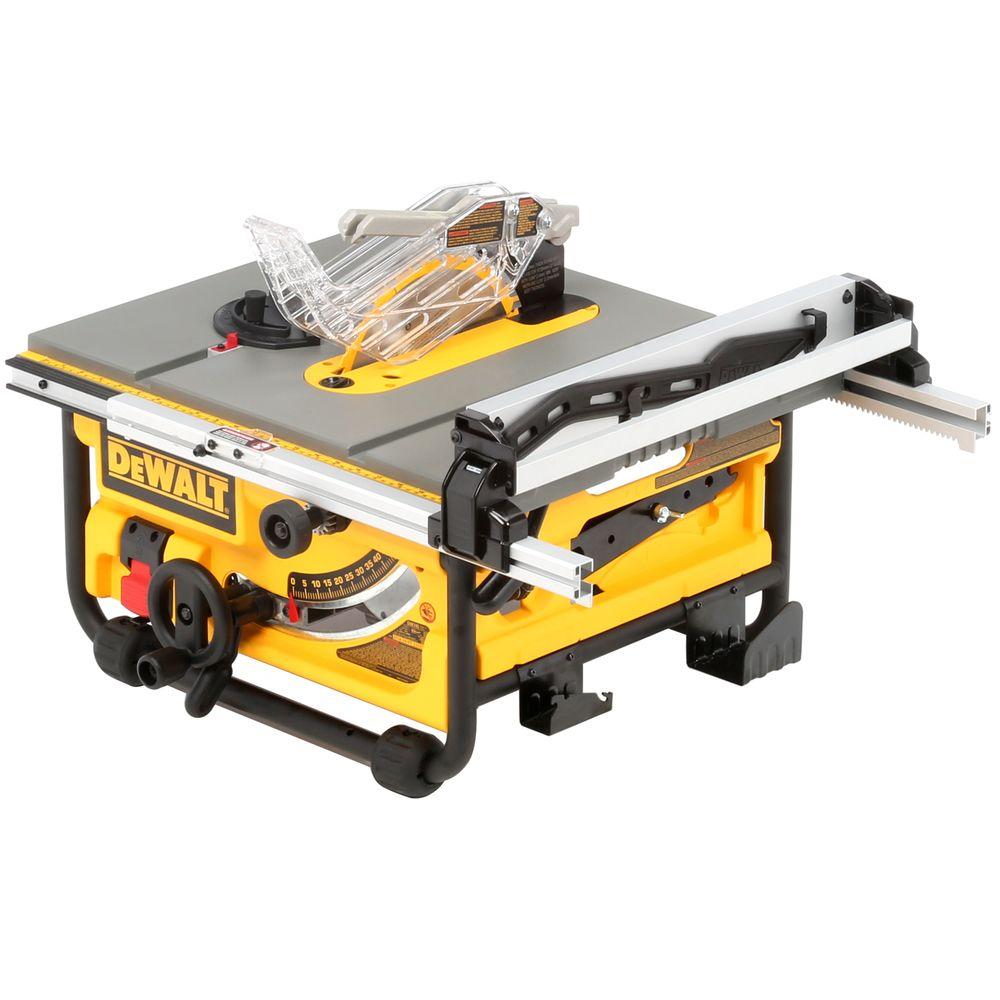 DEWALT 15 Amp Corded 10 in. Compact Site Saw Site-Pro Modular Guarding DW745 - The Home Depot