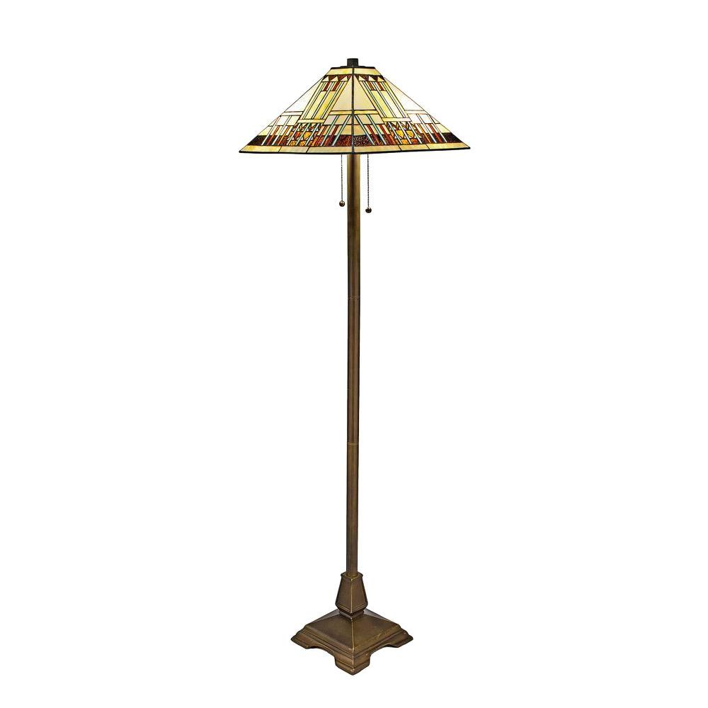 Serena D Italia Tiffany Blue Mission 60 In Bronze Floor Lamp Serena D Italia Tiffany Blue Mission 60 In Bronze Floor Lamp