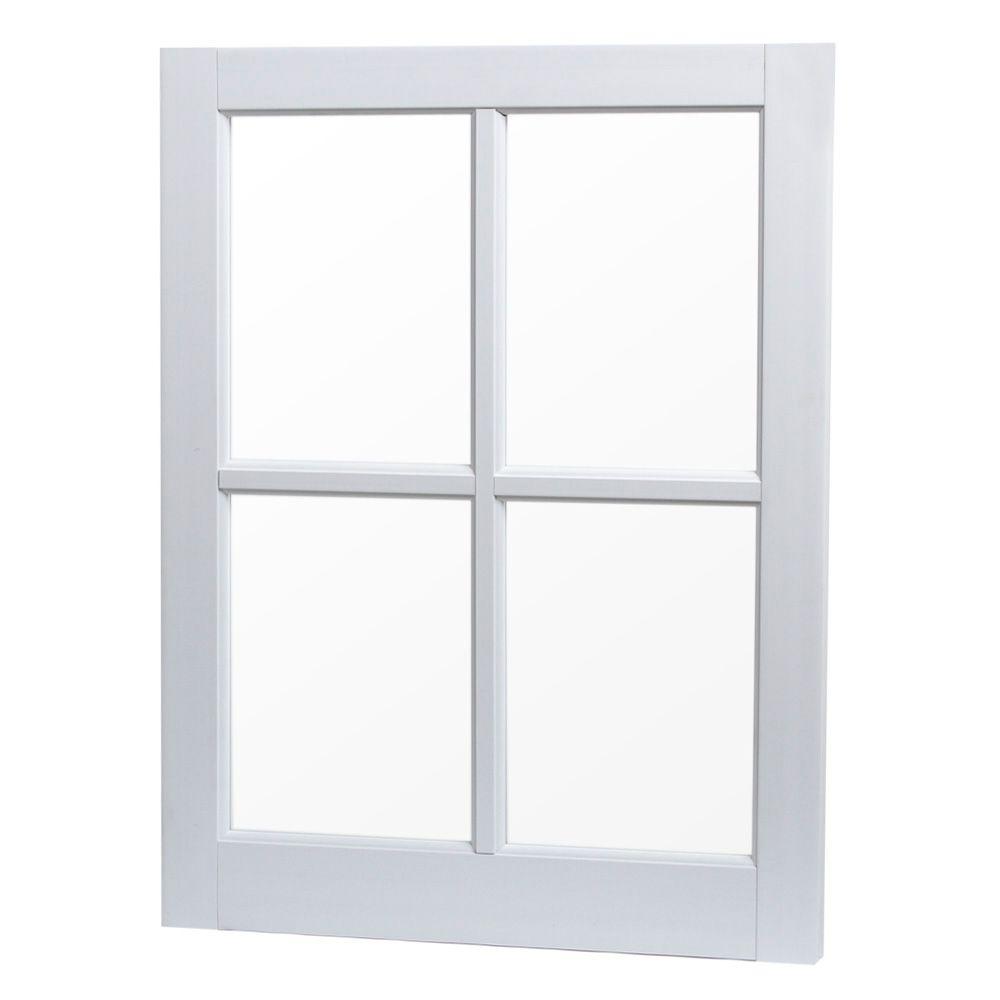 TAFCO WINDOWS 24 In. X 29 In. 4 Lite Fixed Barn Sash Picture Vinyl ...