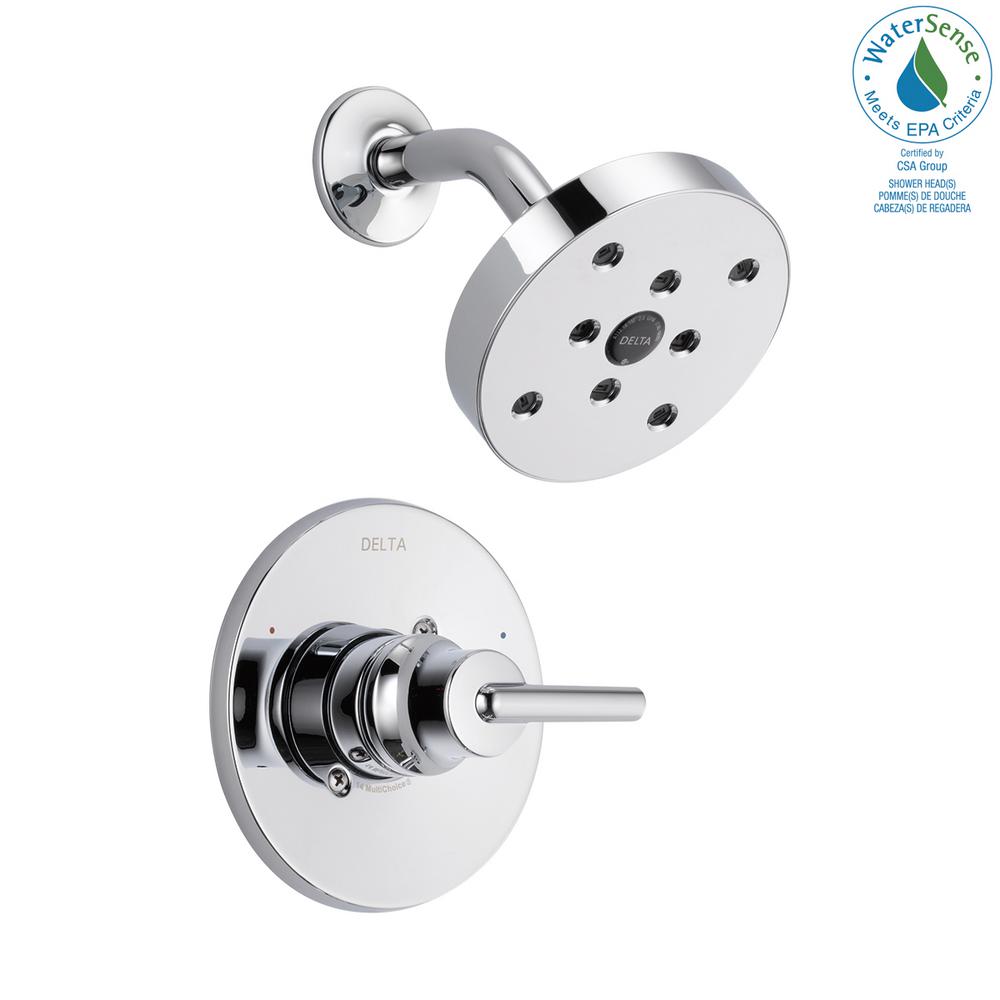 Delta Trinsic 1 Handle Wall Mount Shower Faucet Trim Kit In Chrome