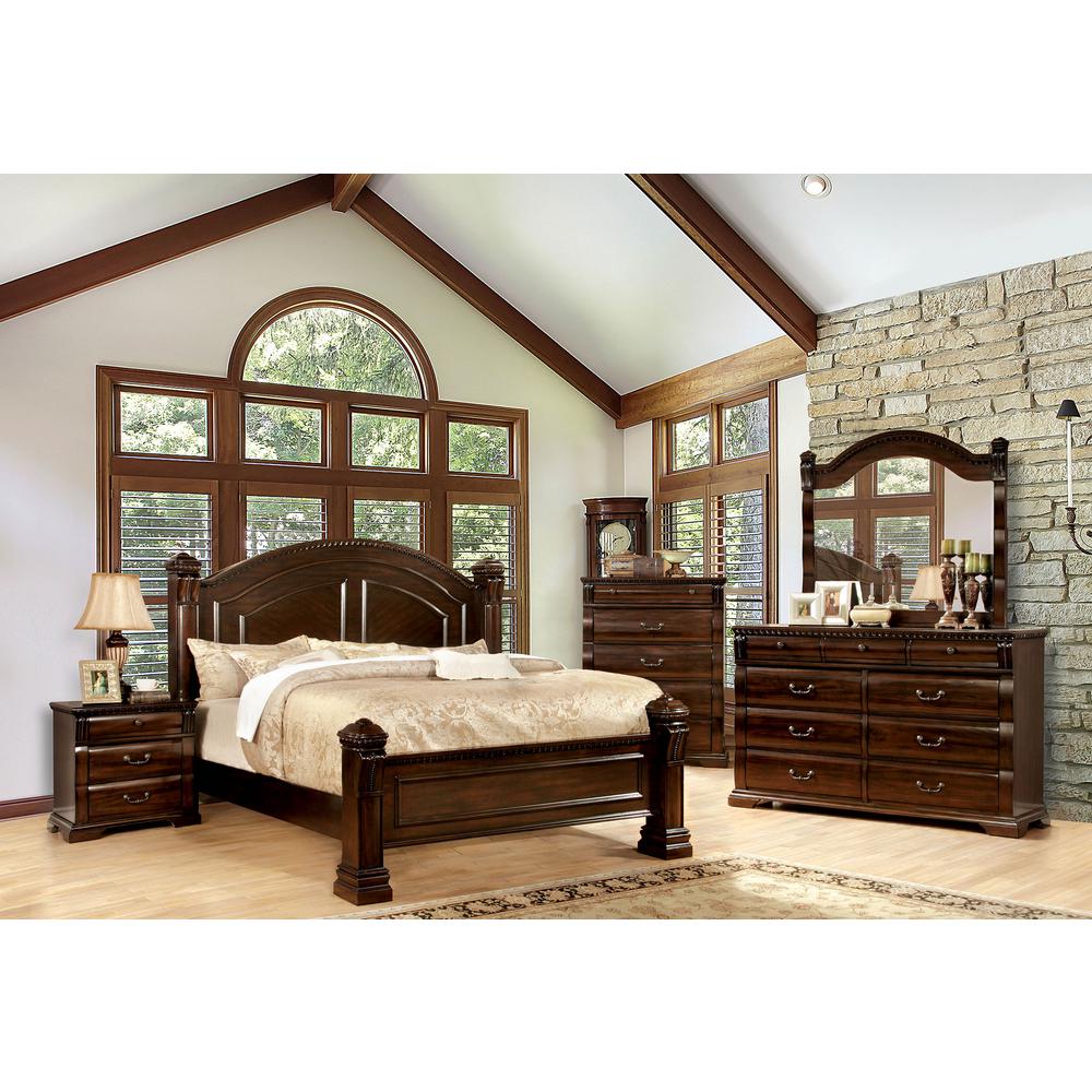 William S Home Furnishing Burleigh Cal King Bed In Dark Cherry