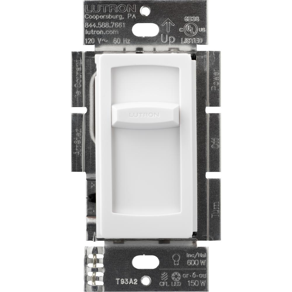 Led Dimmers Wiring Devices Light Controls The Home Depot Skylark Contour Slide C L Dimmer Switch For Dimmable Led