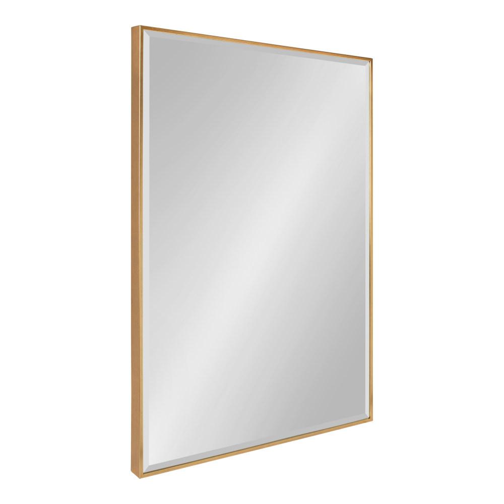 Kate and Laurel Coolidge Rectangle Gold Mirror209959 The Home Depot