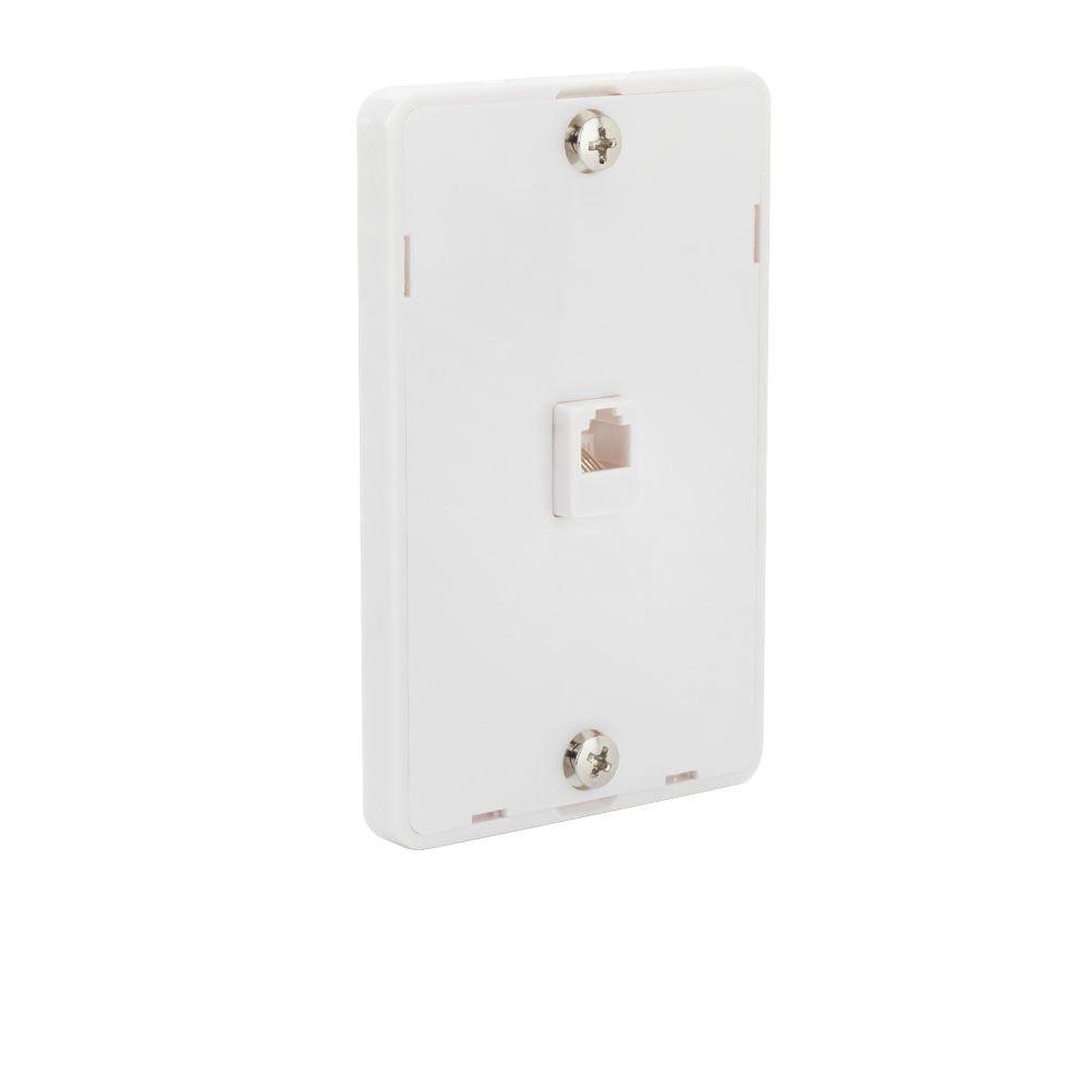 Wall Plates Home Depot ce tech 2 phone and ethernet wall plate - white-217 4c/8c - the Wall Plates Home Depot ce tech 2 phone and ethernet wall plate - white-217 4c/8c - the