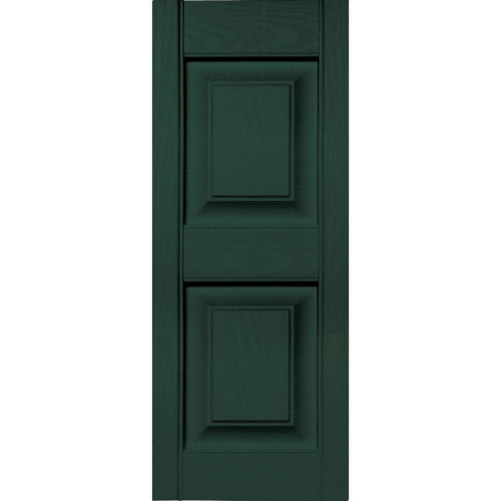 Builders Edge 12 in. x 31 in. Raised Panel Vinyl Exterior