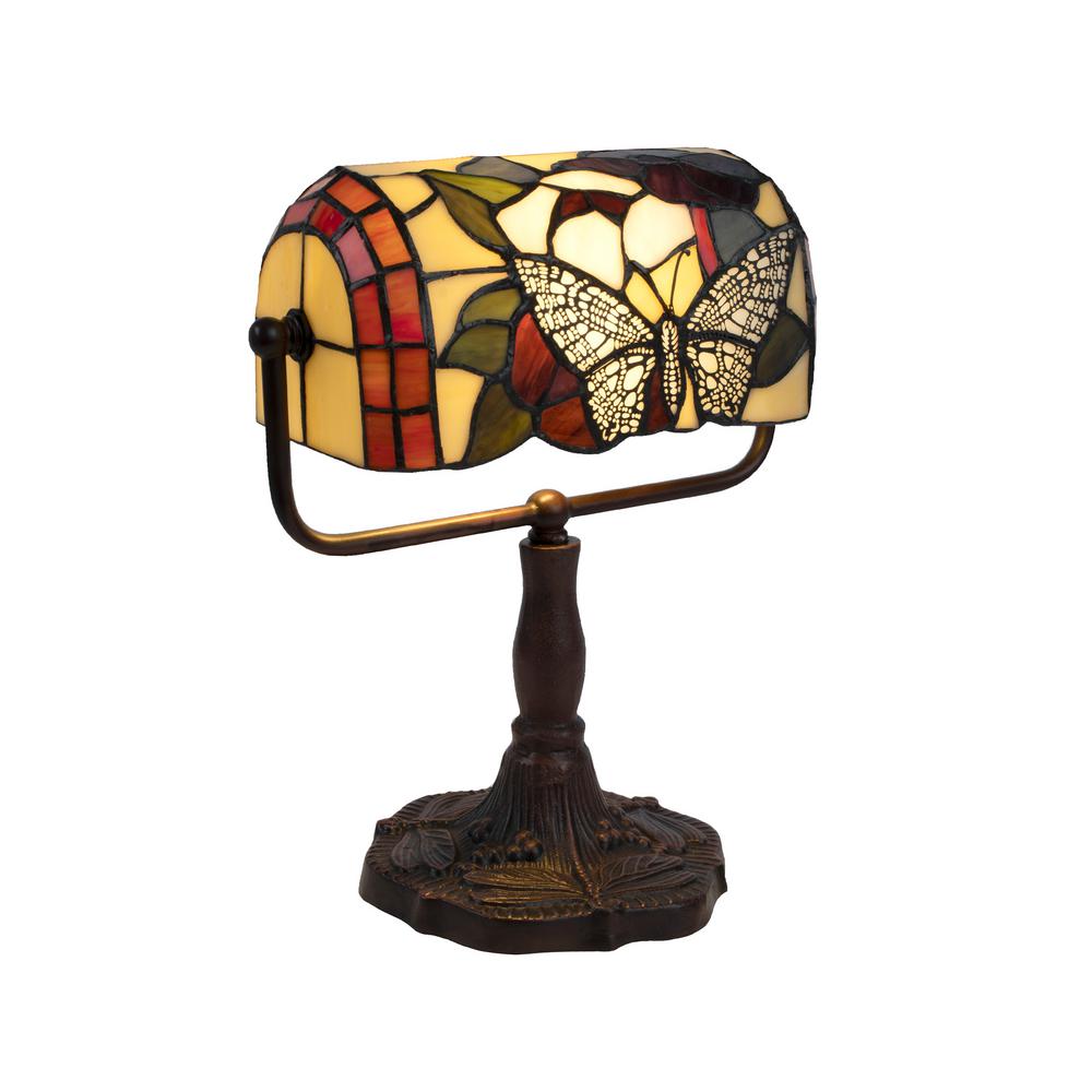 tiffany style butterfly table lamp