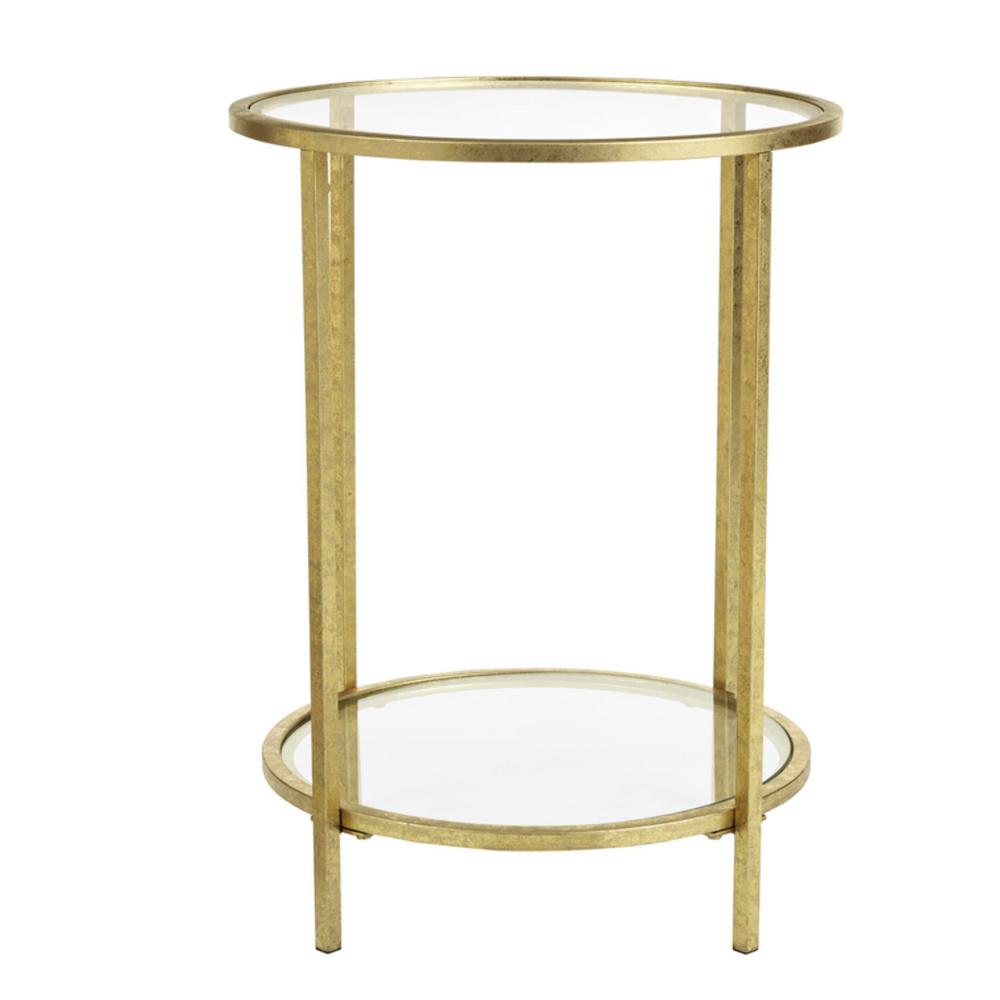 Gold End Tables Accent Tables The Home Depot