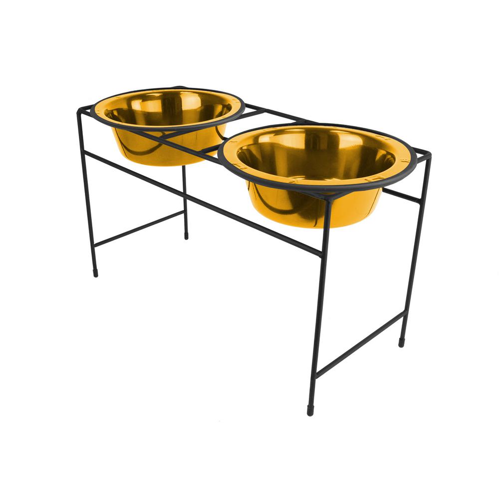 Platinum Pets Platinum Pets Modern Double Diner Feeder With