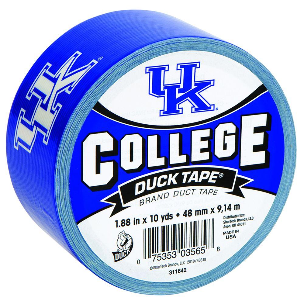 UPC 075353035658 product image for Duct Tape: Duck Adhesives & Fillers College 1-7/8 in. x 10 yds. University of Ke | upcitemdb.com