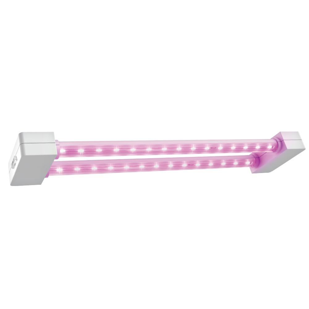 2 ft. 2-Light 19-Watt White LED Hydroponic Linkable Plant Grow Light