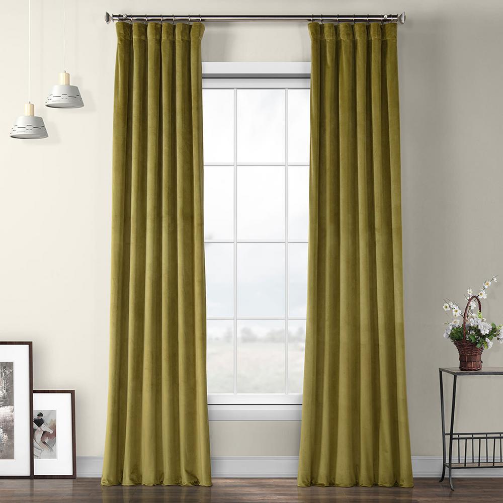 Green Curtains Drapes Window Treatments The Home Depot