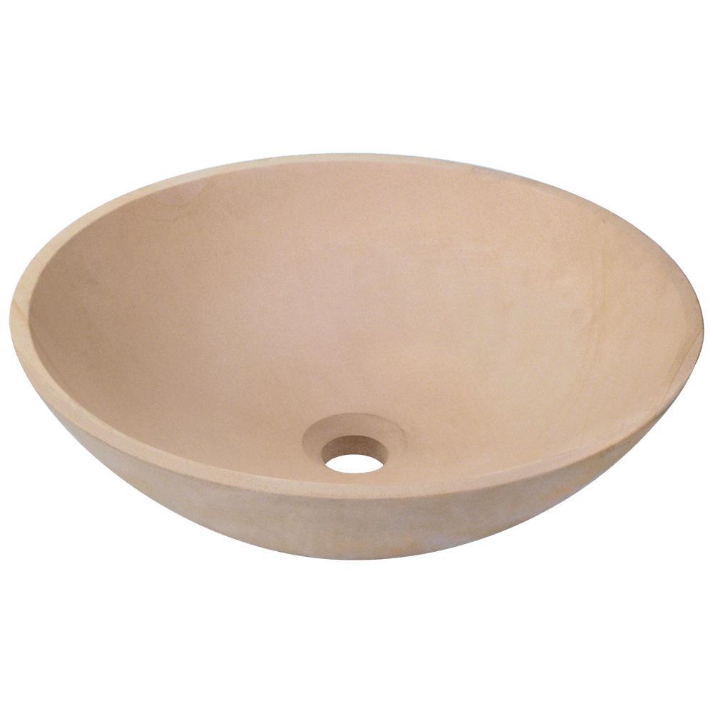 Natural Stone Vessel Sinks Bathroom Sinks The Home Depot