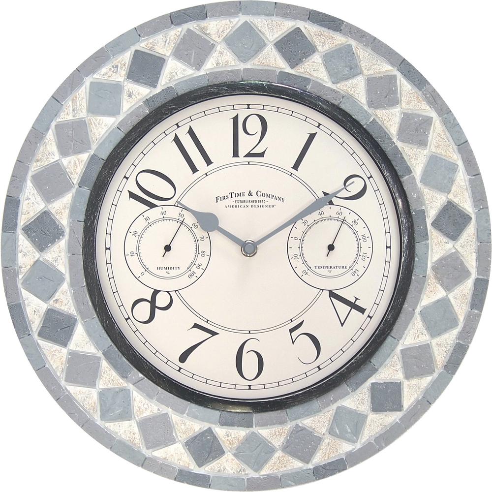 Firstime 15 In Patio Pavers Outdoor Wall Clock 31036 The