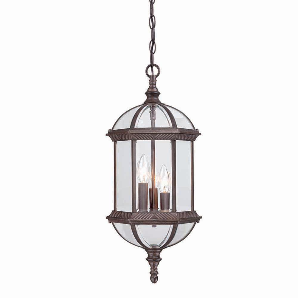Acclaim Lighting Dover 3 Light Burled Walnut Hanging Lantern 5274bw Acclaim Lighting Dover 3 Light Burled Walnut Hanging Lantern