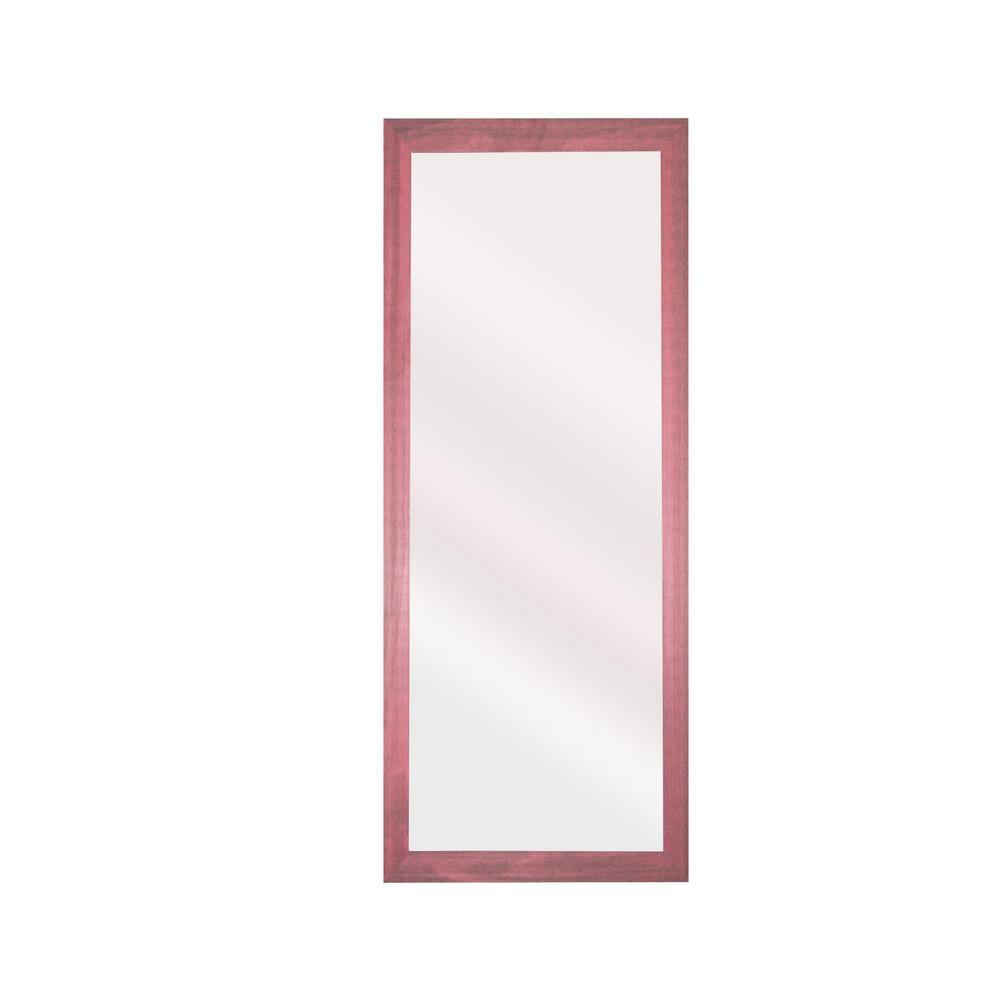 65.5 in. x 30.5 in. Vintage Pink Framed Tall Mirror V09625/60 The