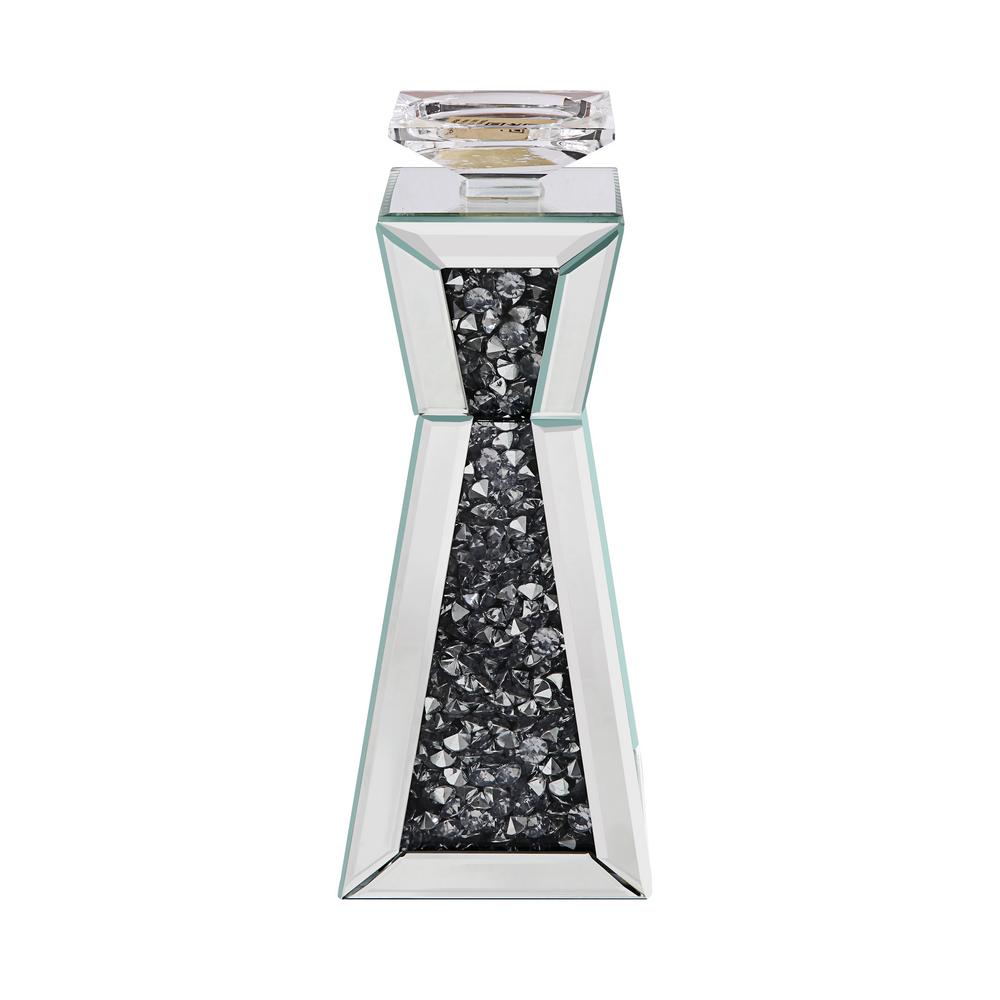 Nowles Mirrored And Faux Stones Accent Candleholder