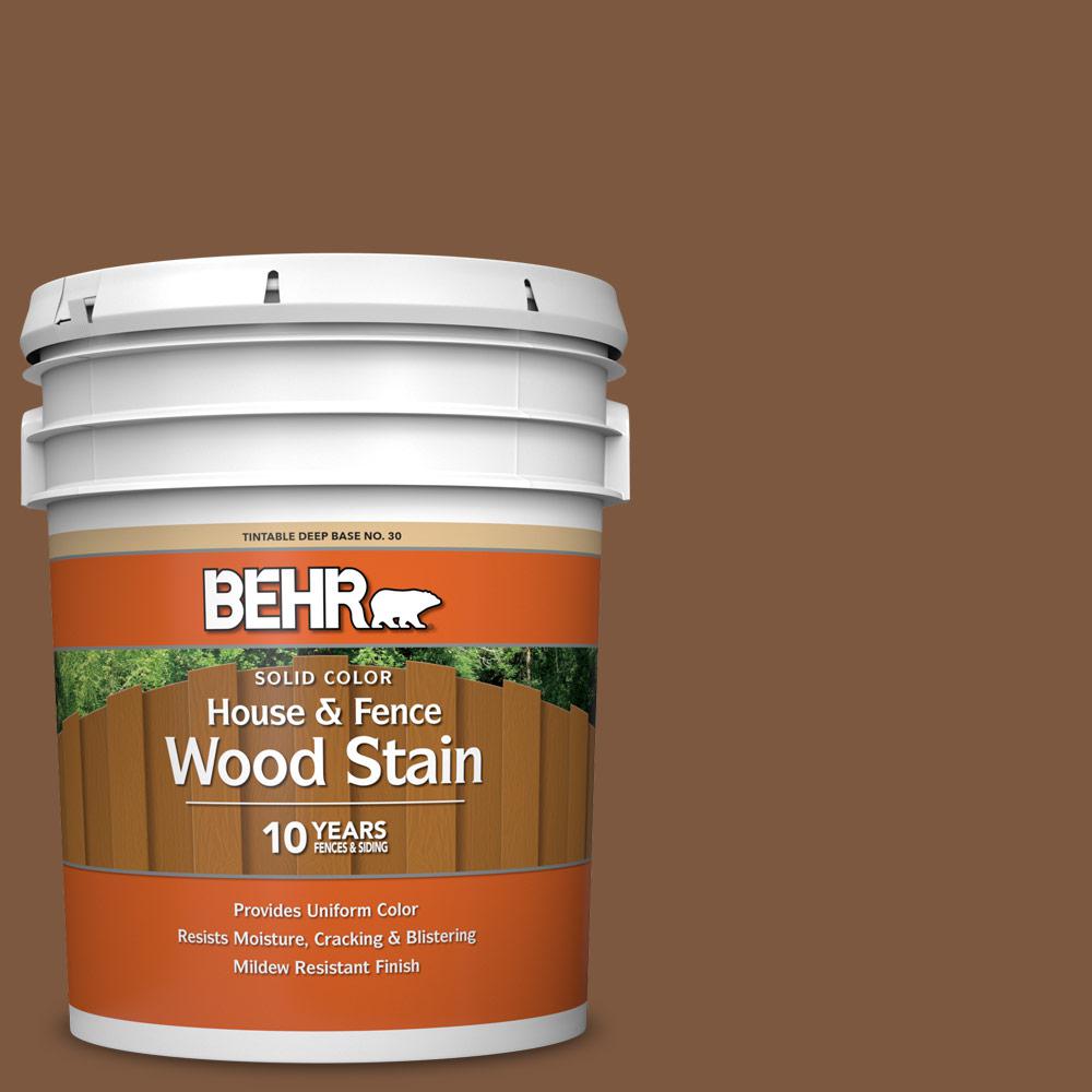 BEHR 5 gal. SC110 Chestnut Solid Color House and Fence