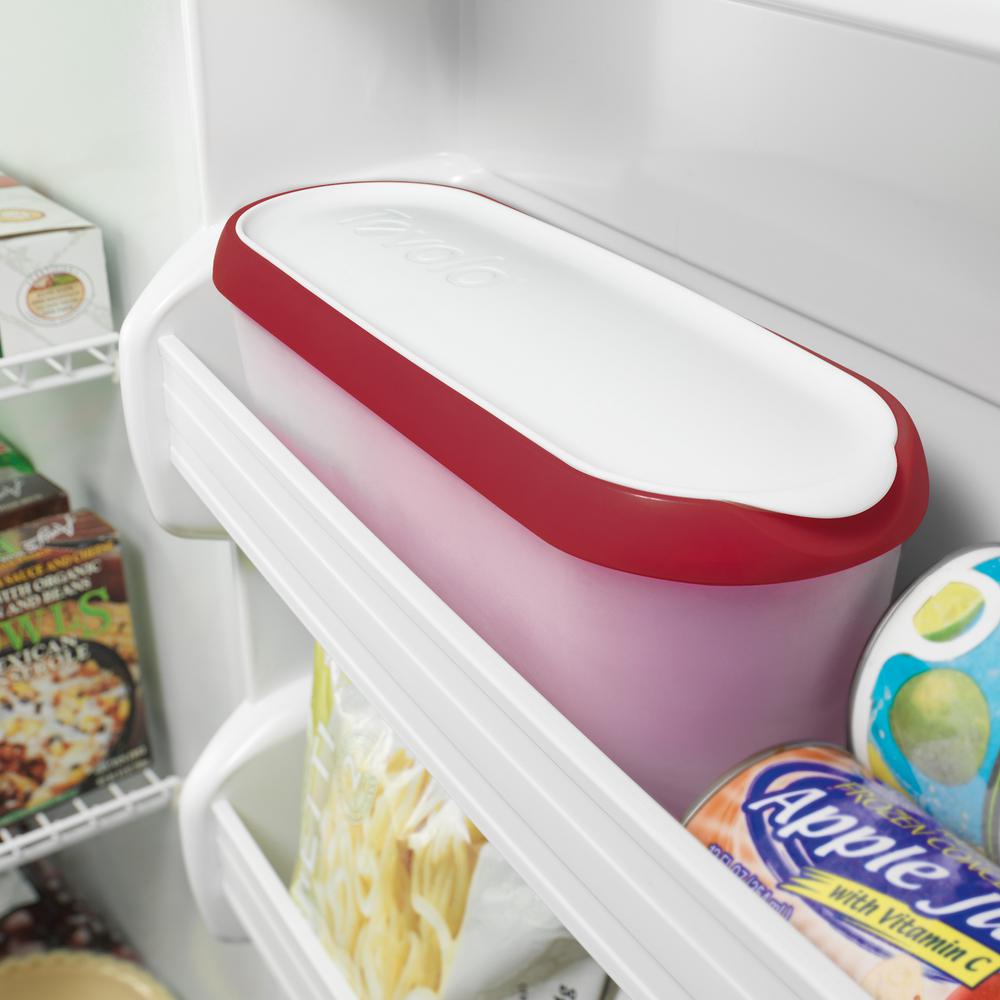 Tovolo 1.5 qt. White GlideAScoop Ice Cream Tub, Insulated, Airtight Reusable Freezer Container