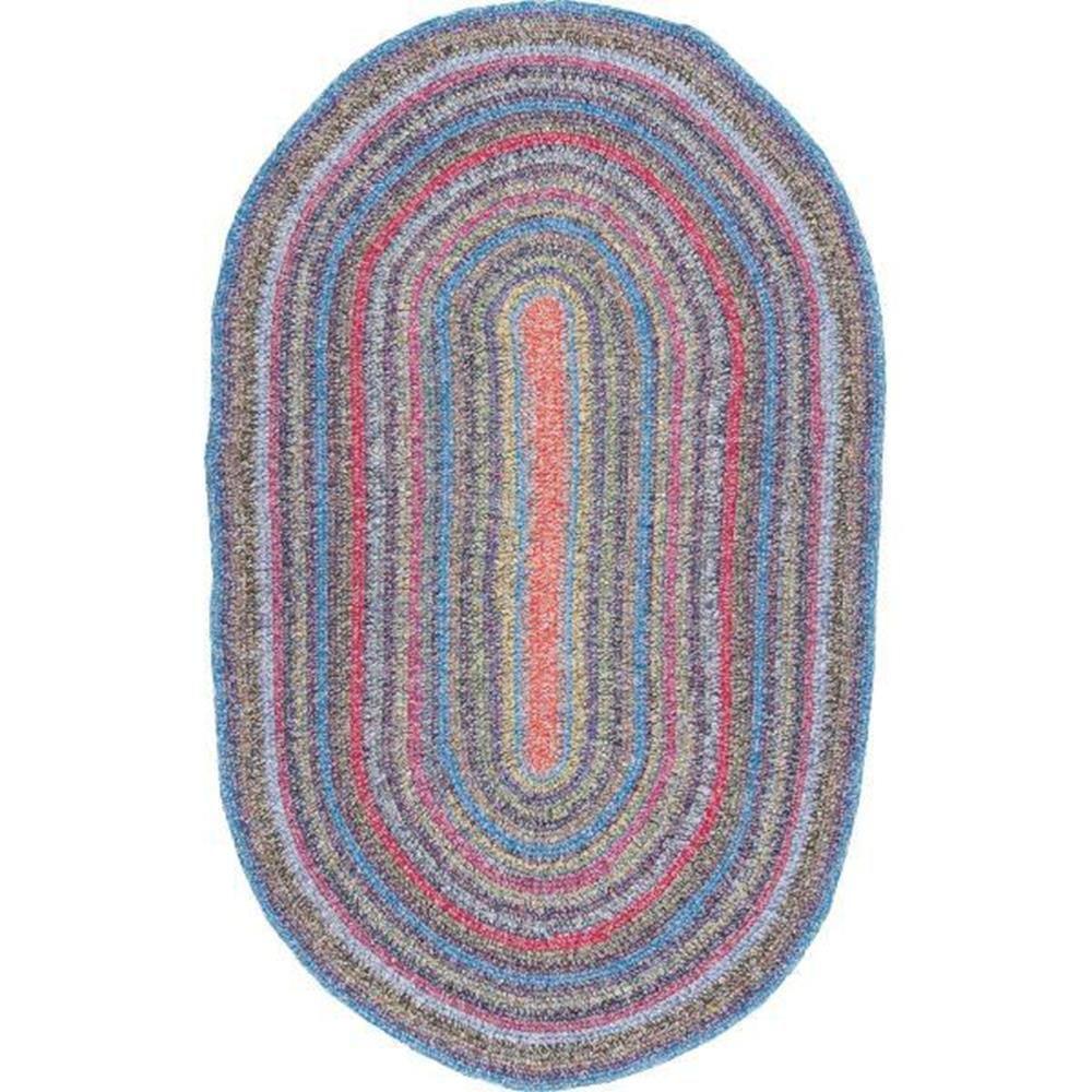 nuLOOM Maynard Multi 7 ft. x 9 ft. Oval Area RugMGNM03A709O The